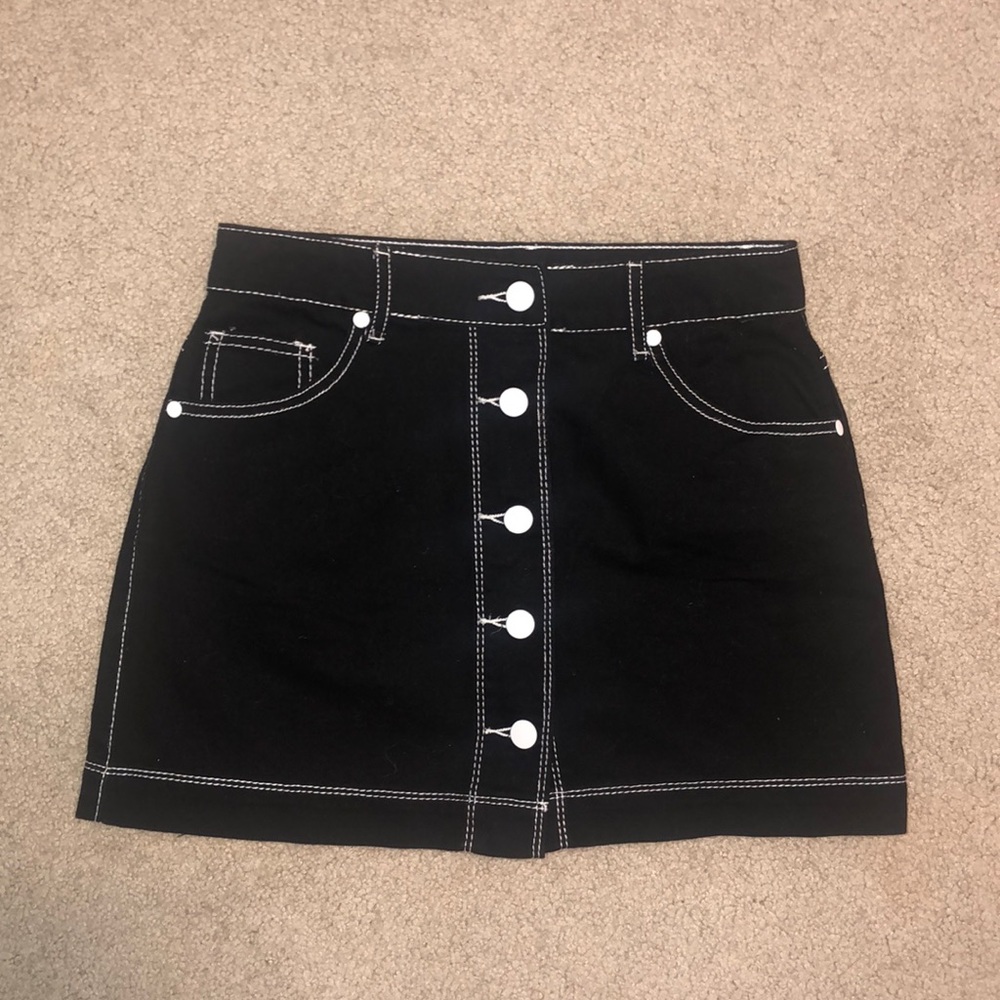 Black miniskirt